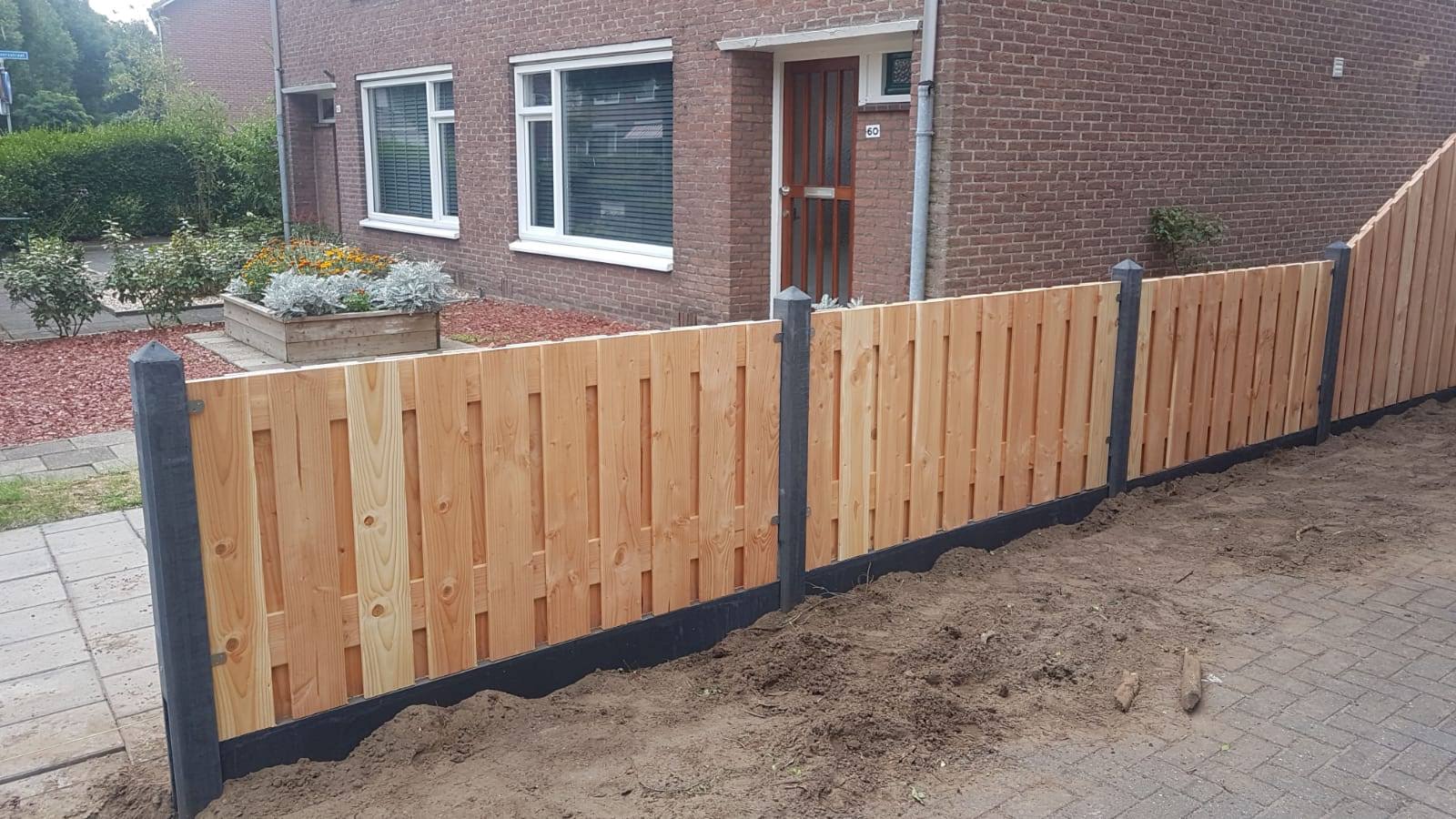 Eenvoud Verlengen Republikeinse partij Hout-beton schutting - Dennis Hekwerken